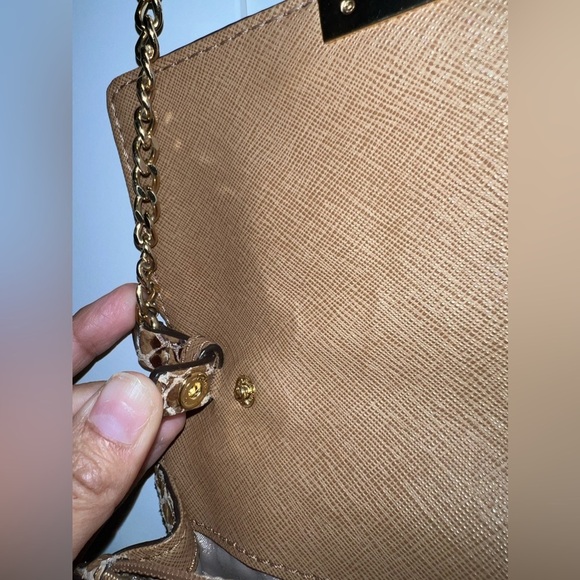 Michael Kors Snake Embossed Leather Crossbody Bag - Picture 10 of 12
